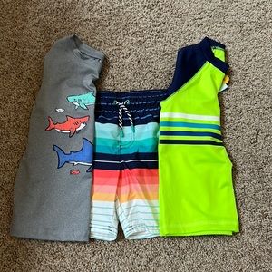 🏝️Lot of Cat & Jack Boys swimwear☀️